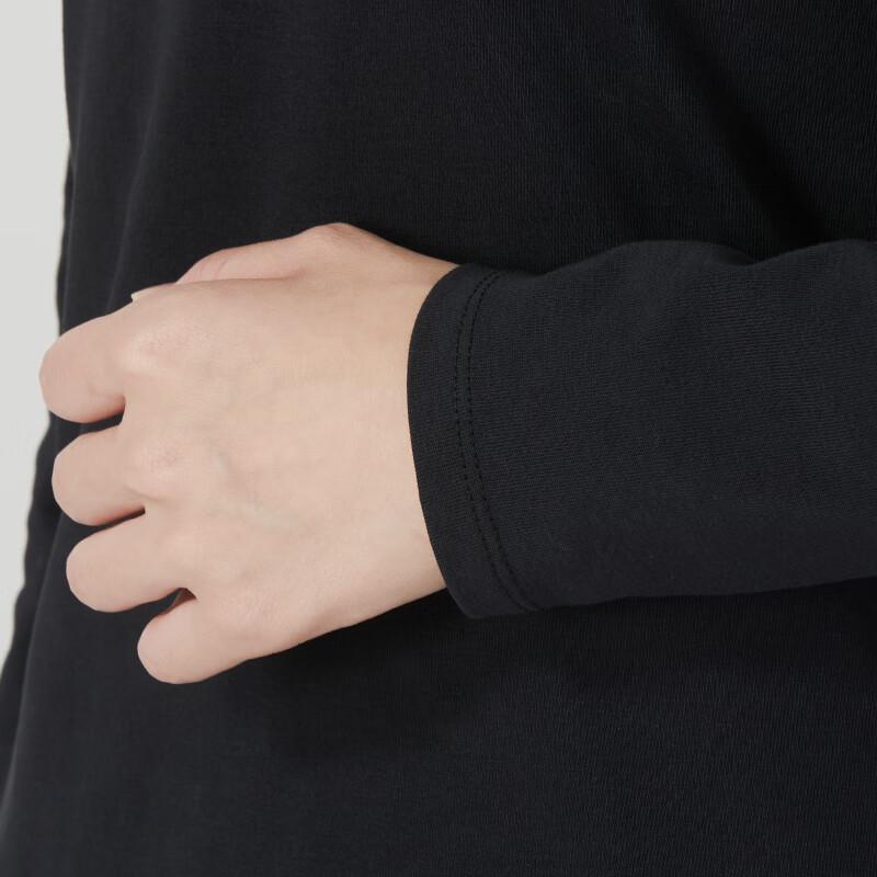 Nike Fashionable Comfortable Breathable Casual Long Sleeve T-Shirt Women Tops Black FB5201-010