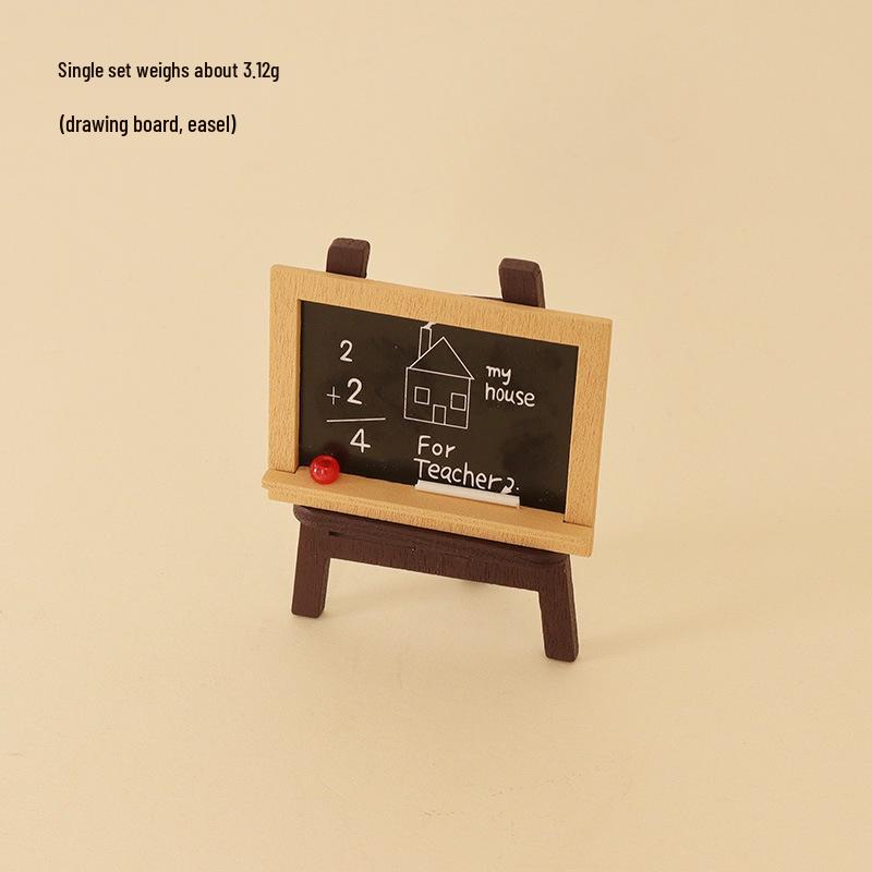 Dollhouse 1:12 Miniature Palette and Easel Set for BJD Dolls
