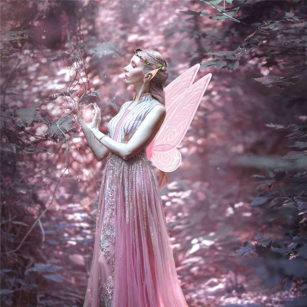 Нарядные крылья феи для взрослых детей, сверкающие крылья бабочки для костюма, крылья ангела для девочек
