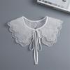 New Women White Fake Collar Vintage Detachable Shirt Collar Autumn Blouse Sweater False Collar Lapel Top Neckwear Ties