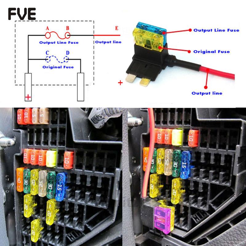Micro2 Micro Mini Standard Medium Blade Fuse Apapter Automotive Fuses Tap Holder 2A 3A 5A 7.5A 10A Fuse Holders1