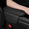 Universal Car Armrest Cushion with Phone Holder, PU Leather Center Console Cover with Side Storage Pockets, Vehicle Seat Box Protector Accessory, 1pc