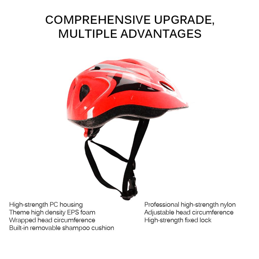 Children Sports Helmet Hollow Adjustable Head Protector with Detachable Inner Pad Safe Cycling Scooter Equipment Support