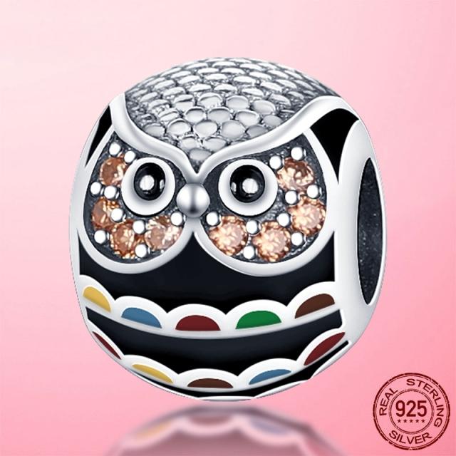 925 Sterling Silver O Pendant Love Heart Snake CZ Clip Charm Beads Fit Original Women Bracelet Bangle Silver 925 Jewelry