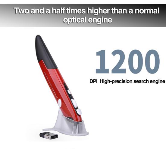 Беспроводная мышь, 1200 точек на дюйм, высокая чувствительность, 2,4 г, портативная USB-оптическая мышь-презентер, регулируемая мышь для планшета, ноутбука, настольного компьютера, смарт-телевизора