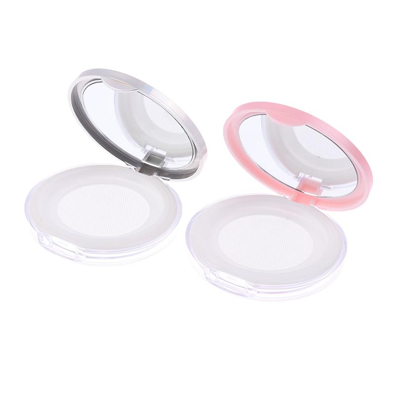 5G многоразовый пластиковый пустой футляр для пудры портативный самодельный пустой контейнер для макияжа компактный футляр для рассыпчатой пудры с зеркалом и сетчатым ситом