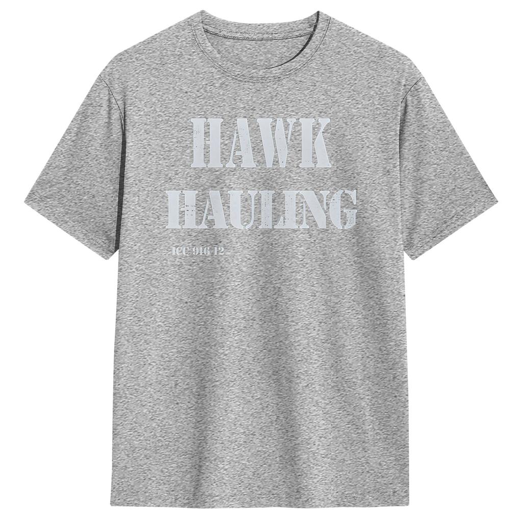 Hawk Hauling Door Decal TShirt Summer Over The Top Hippie TShirts Pure Cotton O Neck Oversize Clothes Short Sleeve Tshirt