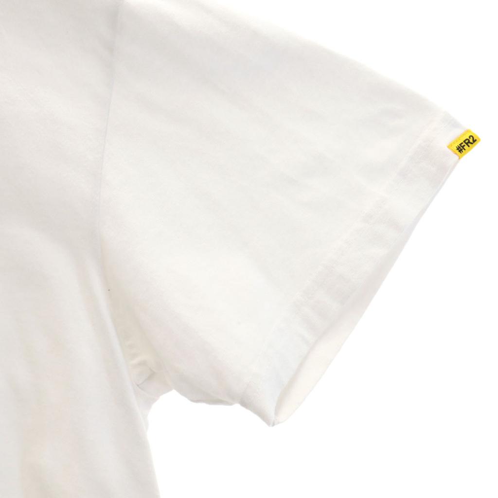 FR2 Print Short Sleeve T-shirt M White Mona Lisa Men's Used