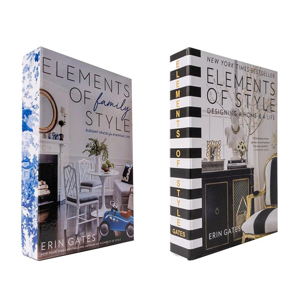 2 Pcs Luxury Fake Books for Decoration Simulation Book Storage Box Coffee Table Books Decorative Book Boxes For Living Room Home Decoration