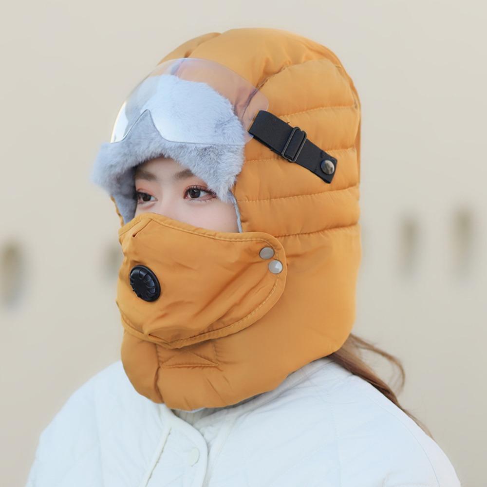 Теплые полнолицевые шапки, ветрозащитная защитная шапка для ушей, 5 в 1, зимние очки, маска, шапка для мужчин и женщин