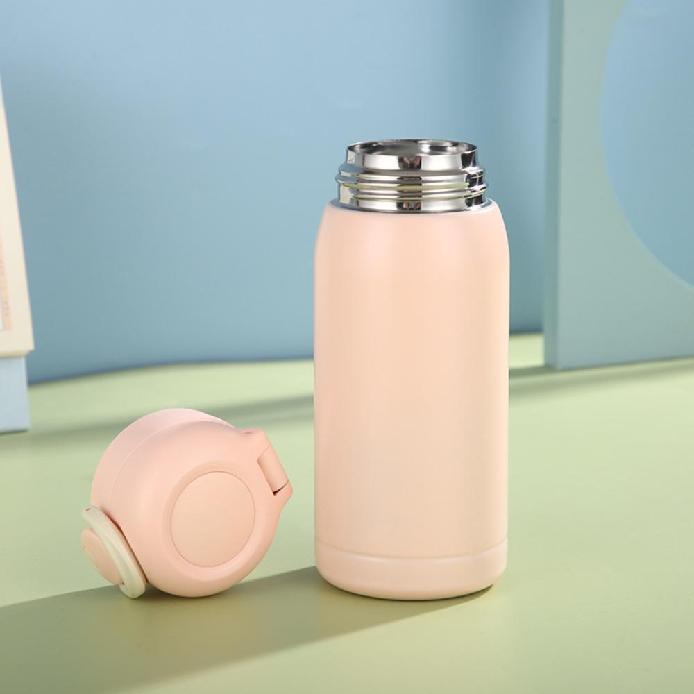 304 Stainless Steel Mini Thermos Cup Pop-up Lock Insulated Pocket Cup Cute Vacuum Flask  Kids