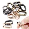 5Pcs/Lot Metal Oval Ring Spring Clasps Openable Backpacks Keychain Bag Clips Hook Dog Chain Buckles Connector for DIY Jewelry