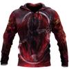 Spring Autumn Men's Hoodie Skull Graphics 3D Print Tops Fashion Unisex Sweatshirt Hip Hop Oversized Casual Clothing
