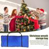 Сумка для хранения рождественских венков, органайзеры из упаковочной бумаги с ручкой, застежкой-молнией, водонепроницаемые