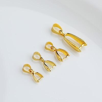 Позолоченная 14K застежка-коготь с подвеской из нефрита для DIY-украшений