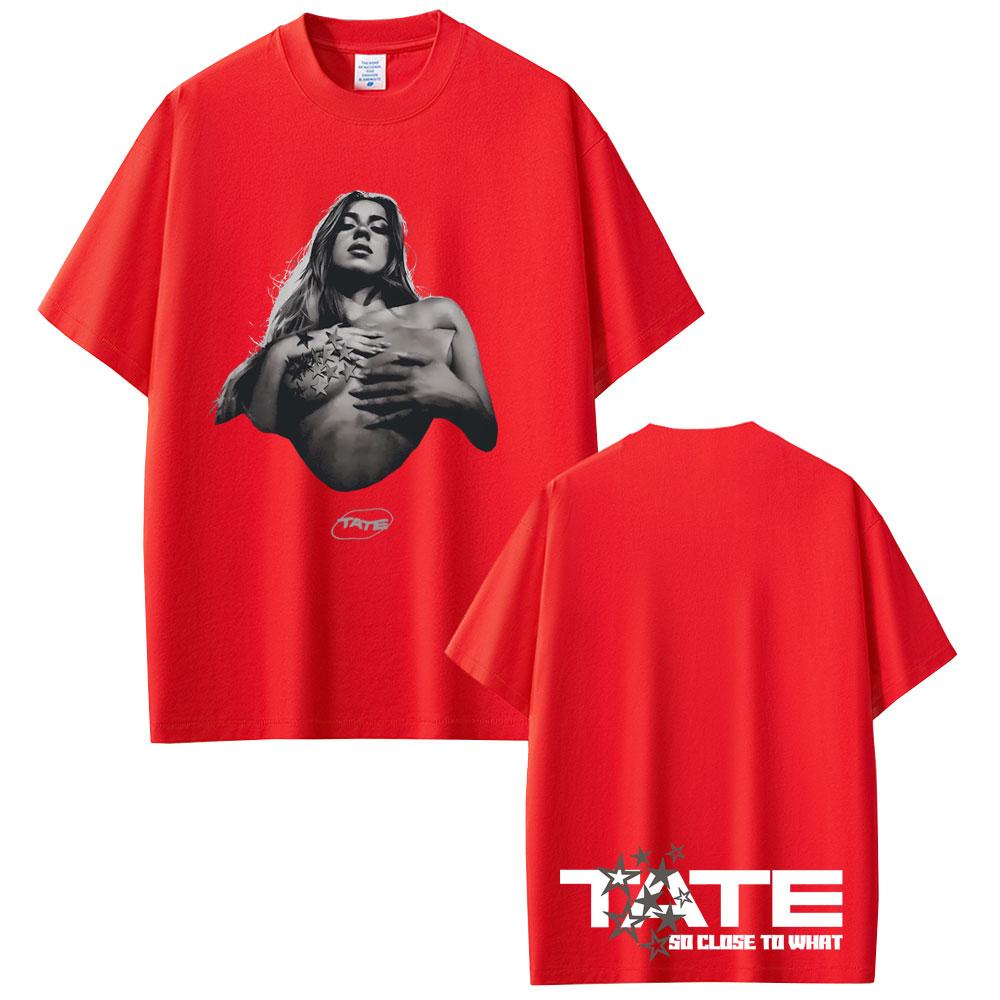 Tate Mcrae Graphic Tshirts Music Album So Close To What Miss Possessive World Tour T Shirts Unisex Fashion Trend Tshirt