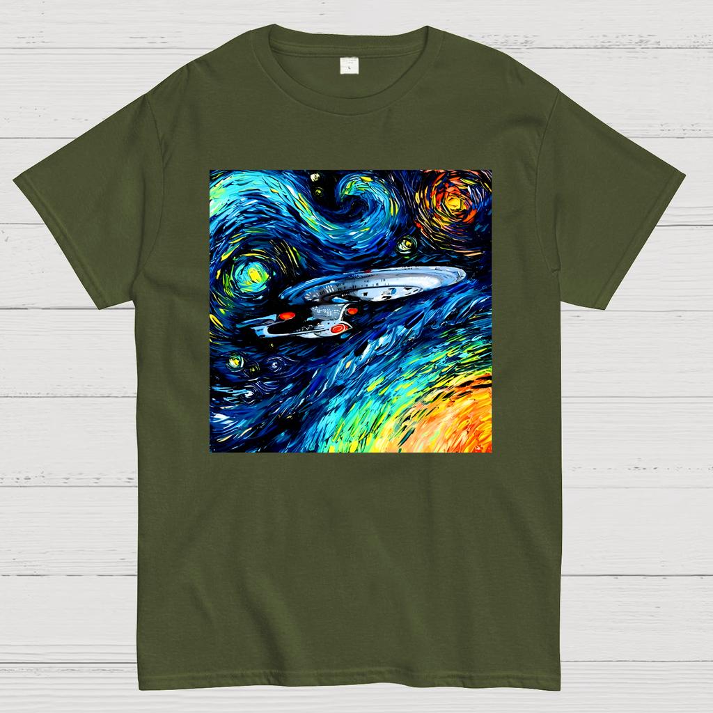 Van Gogh Never Boldly Went Cotton Summer Casual Cool Loose T-Shirt