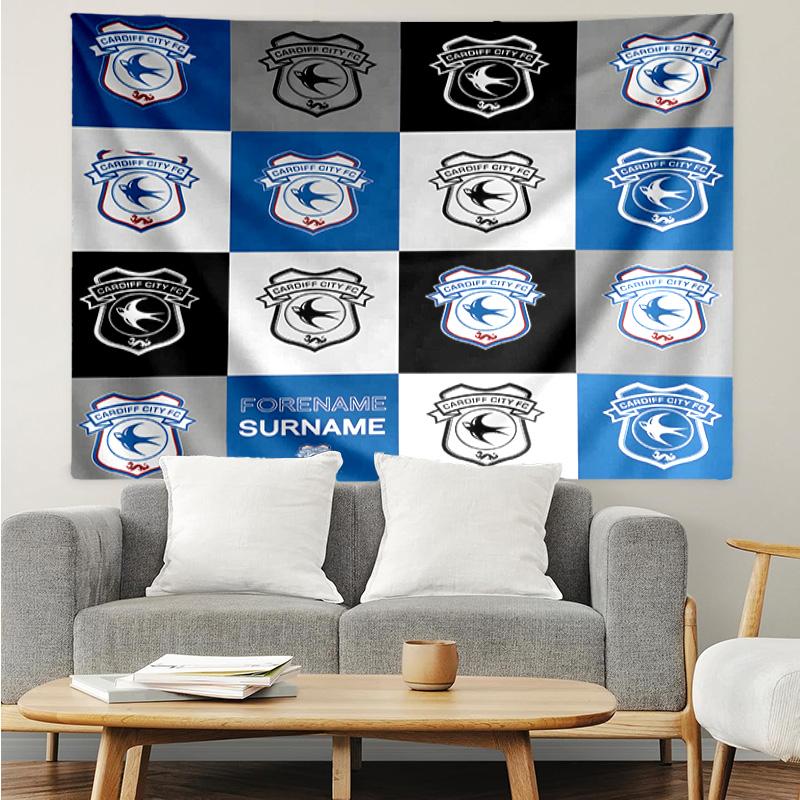 Card-iff Fc Crest Printed Printed Tapestry, for Bedroom,Livingroom, dormitory, Large Wall Decor, Fabric Decor Fan Birthday Gifts