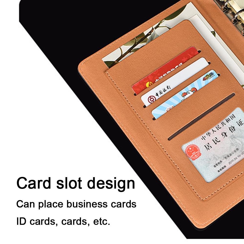 (Логотип можно выгравировать) Блокнот для деловых целей формата А5 из кожи с отрывными листами, тетрадь для записей для студентов, ежедневник с утолщенной застежкой, протоколы рабочих совещаний