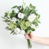 Зеленый Букет Искусственных Листьев Растений для Декора Домашней Комнаты Сада Свадебного Декора Свадебный Букет Невесты Украшение Аксессуар для Поделок