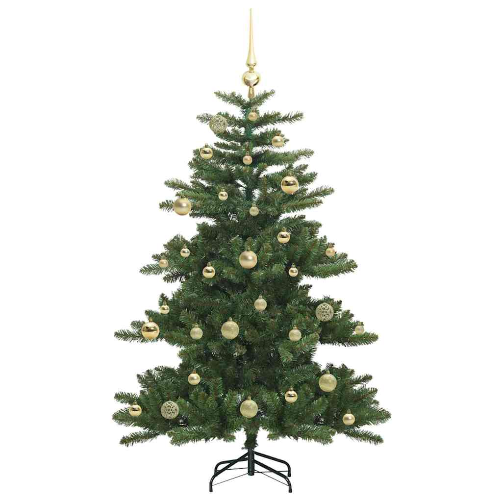 Artificial Foldable Christmas Tree Green 150 cm PVC and Steel