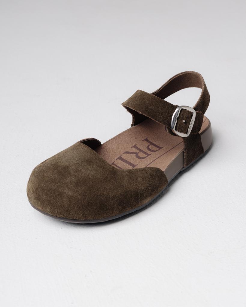 Босоножки с закрытым носом Prima d'Arte 5364 36 хаки замша