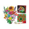 Flower Bouquet Blocks Christmas Advent Calendar, Xmas 24 Days Sunflower Bouquet Blind Box