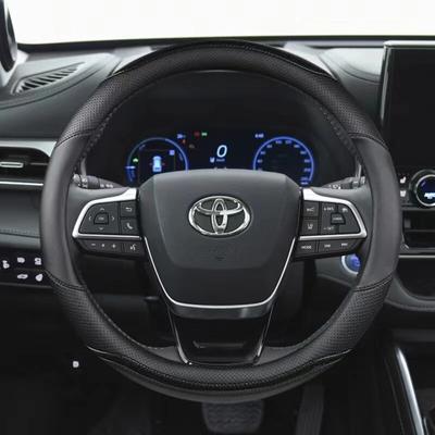 Чехол на руль автомобиля из искусственной кожи для Toyota Sienna 2022 Highlander 2022 Highlander Hybrid, автоаксессуары