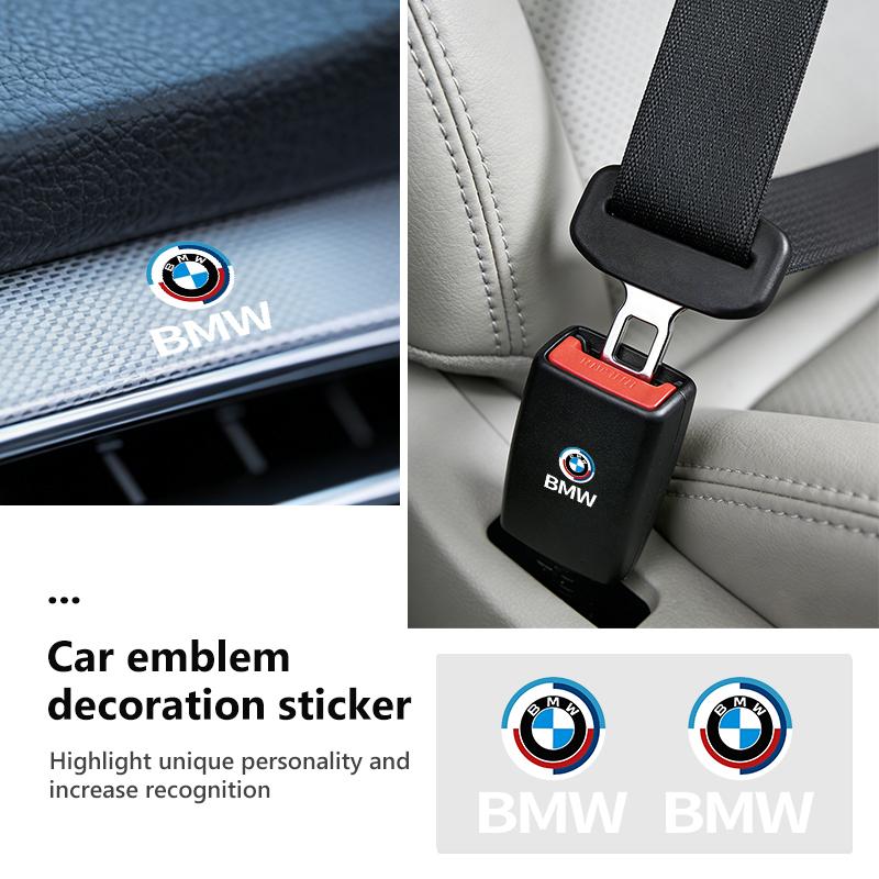ADZW9 Car Logo Sticker Crystal Auto Stickers Fuel Tank Decor Accessories For BMW 1 3 4 5 6 7 Series M X1 X3 Performance Alpina G20 F20