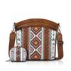 Retro Ethnic Style Bohemian 2 Pcs Set Lady Messenger Bag European American Fashion Women's Shoulder Bag Large Capacity Mother-child Package Basket Bag
