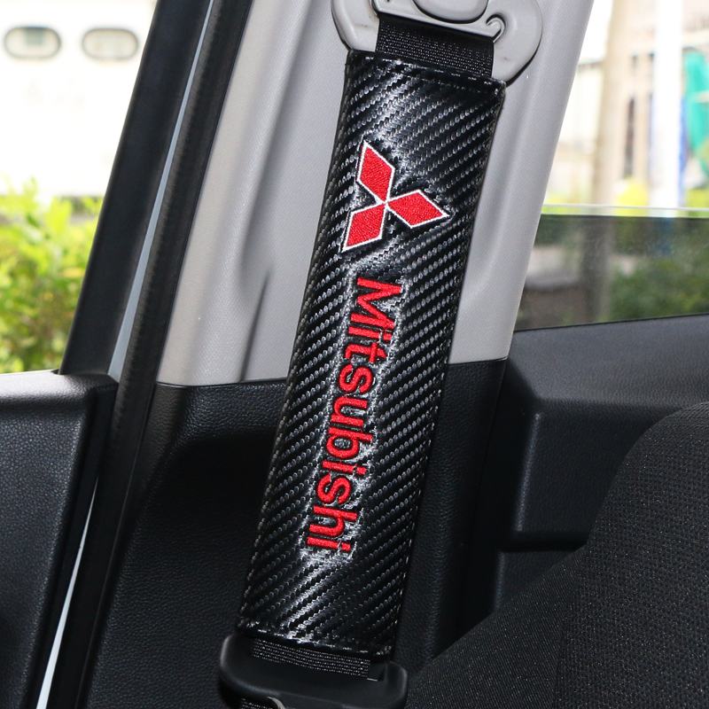 2pcs Carbon Fiber Protection Case For Mitsubishi Asx Lancer Outlander Pajero Ralliart Cotton Car Styling Accessories