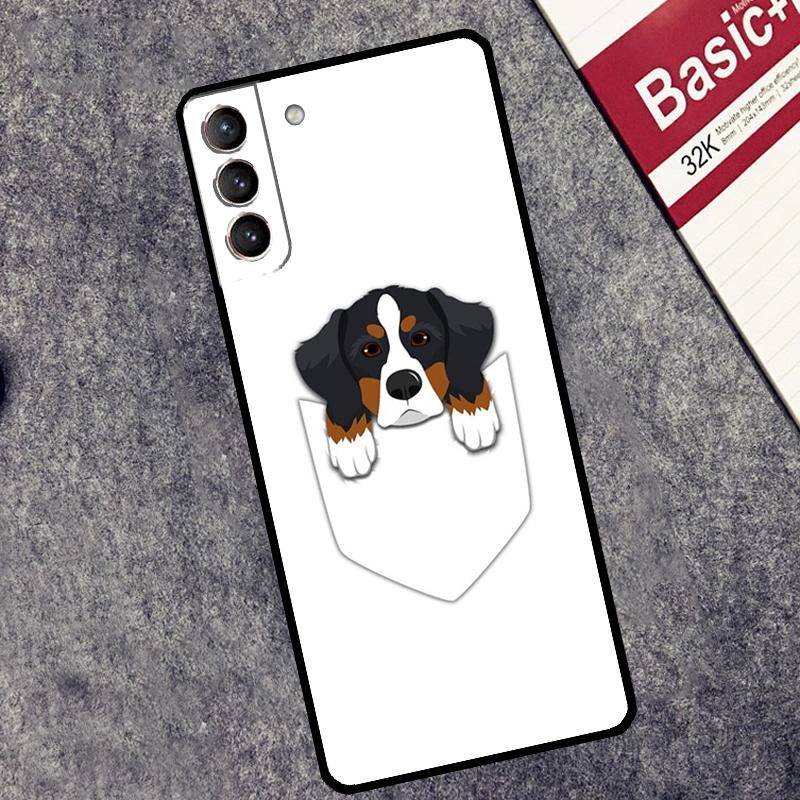 Bernese Mountain Dog Case For Samsung Galaxy S24 Ultra S23 Ultra S22 S21 S20 FE S8 S9 S10 Plus Note 10 20 Cover