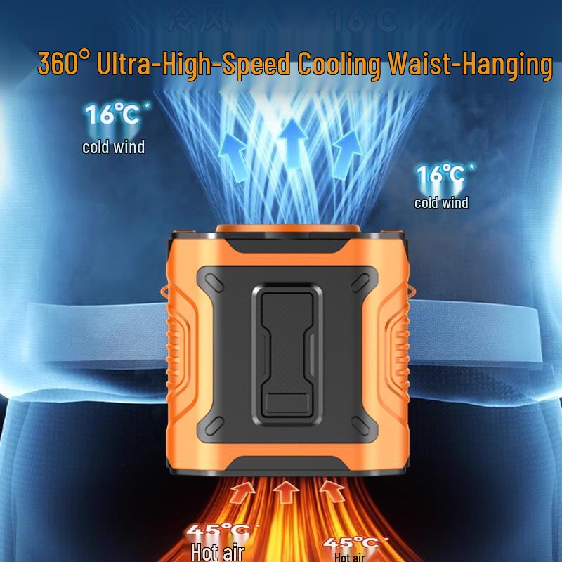 2025 Portable Outdoor Hanging Fan with Digital Display and High-Speed Cooling
