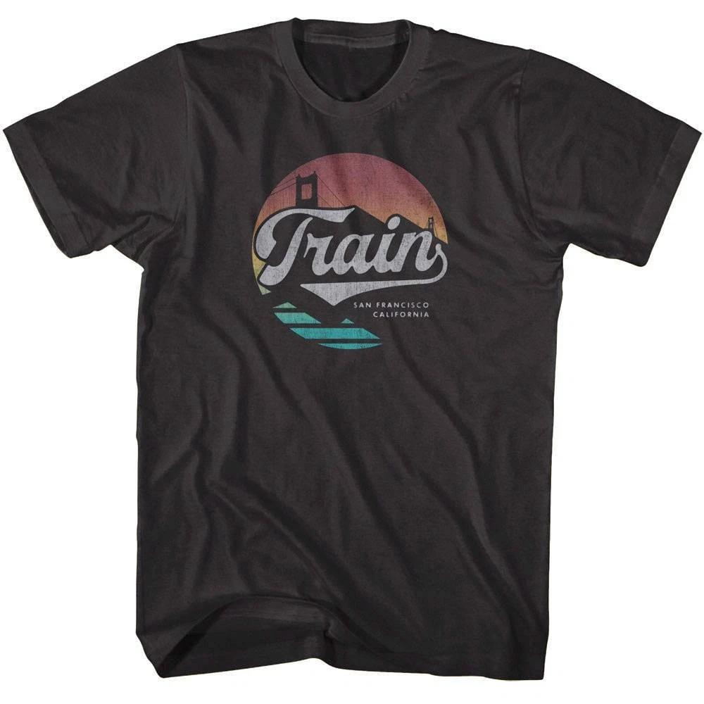 Train Golden Gate Sunset Men's T Shirt