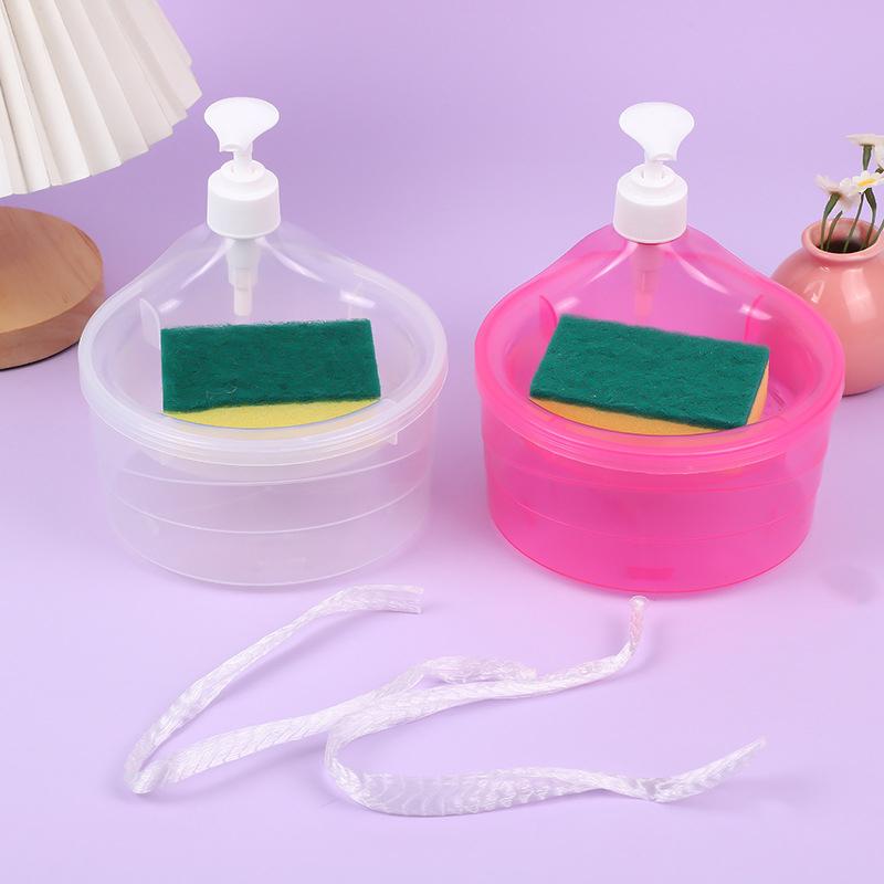 Кухонный дозатор моющего средства Держатель мыла Пресс-типа Автоматический распределитель жидкости Кухонные принадлежности Щетка для посудомоечной машины Комбинация