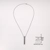 Stylish Titanium Steel Long Whistle Necklace - Regulates Breathing and Eases Stress