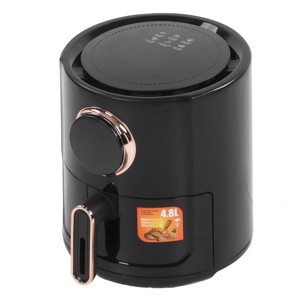 4.8L Electric Fryer ABS 1350W Oilless Automatic Fryer Oven with Intelligent Digital Touchscreen 6