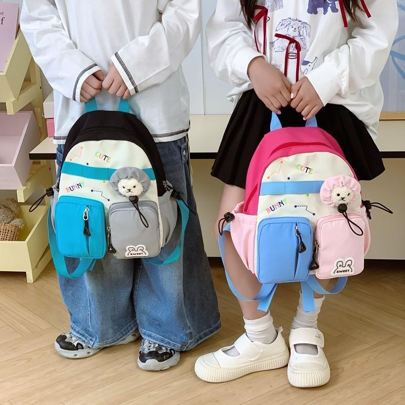 Милый мультяшный детский школьный рюкзак с вышивкой букв и дышащим нейлоном