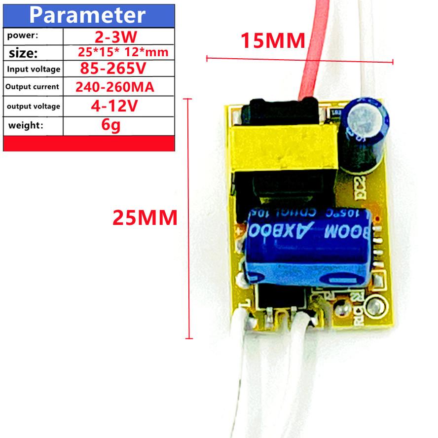 1-18 Вт светодиодный драйвер лампы световой трансформатор вход AC85-265V блок питания адаптер 240 мА-260 мА ток для светодиодного точечного света лампочки чип