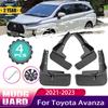 Mud Flaps For Toyota Avanza Veloz Daihatsu Xenia W100 W150 4PCS Auto Front Rear Mud Splash Guards Flaps Mudguard Car