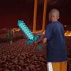 Mine Craft Sky Blue Role Play Prop Diamond EVA Foam Sword & Pickaxe Toy