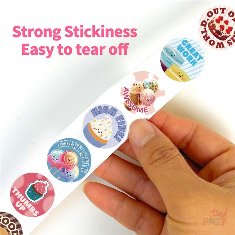500 шт./рулон Поощрение учителя. Сладкие десерты Детские награды Наклейки - DIY Скрапбукинг Декор Альбом Запечатывание Этикетки Наклейки