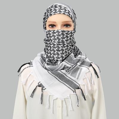 Модный печатный хлопковый платок на голову Ближний Восток Дубай Турция повязка на голову мусульманские женщины хиджаб исламский шарф женский длинный тюрбан