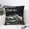 Мозговая гниль Bombardiro Crocodilo Наволочки Итальянский Мем Чехол для подушки Потрясающий Декор Наволочка для дома 45x45см