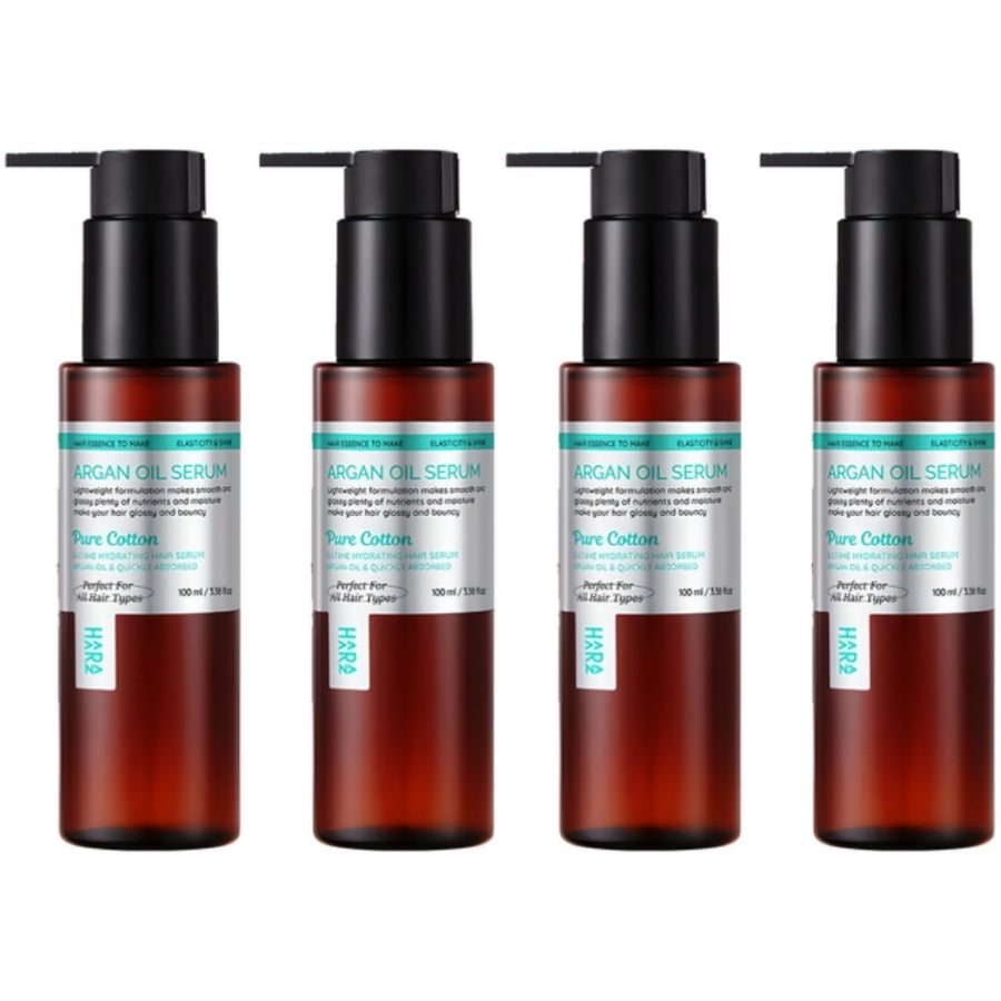 HAARAZ Argan Oil Hair Serum Pure Cotton Scent 100ml*2Pcs/4Pcs