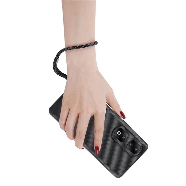 Серия TC для Honor 90 Pro Текстурированный чехол из ТПУ с покрытием из искусственной кожи Противоударный чехол для мобильного телефона