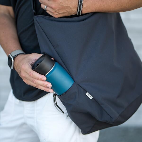 WERKS EDC Наплечная сумка L LS07 Черная, Works Everyday Carry Наплечная сумка-мессенджер для мужчин, Сумка через плечо, Дорожная сумка, Легкая нейлоновая сумка для подгузников,