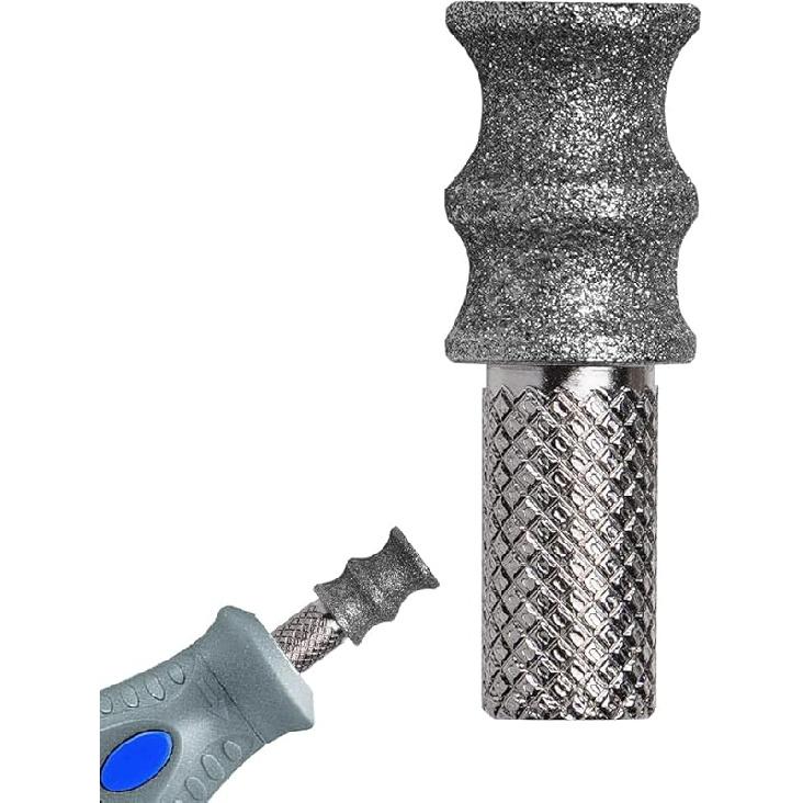 Diamond Dremel Dog Nail Grinder Bits for Rotary Tool-1/8'' Dremel Dog Nail Grinder Attachment-Pet Bit Work for Animals Nail Care (XX Large Q)