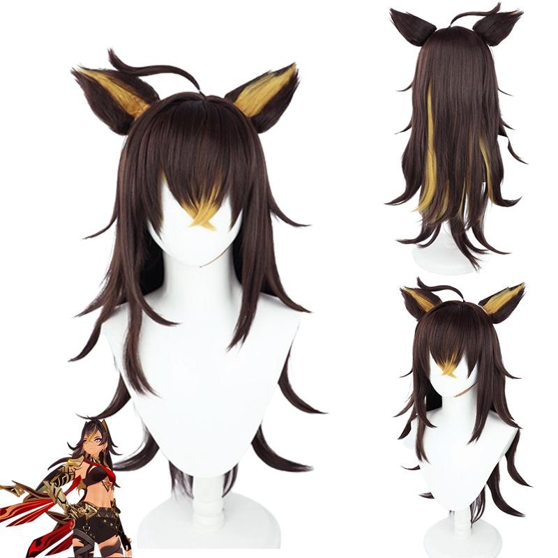 Adjustable Genshin Impact Dehya Wig For Halloween Party Carnival