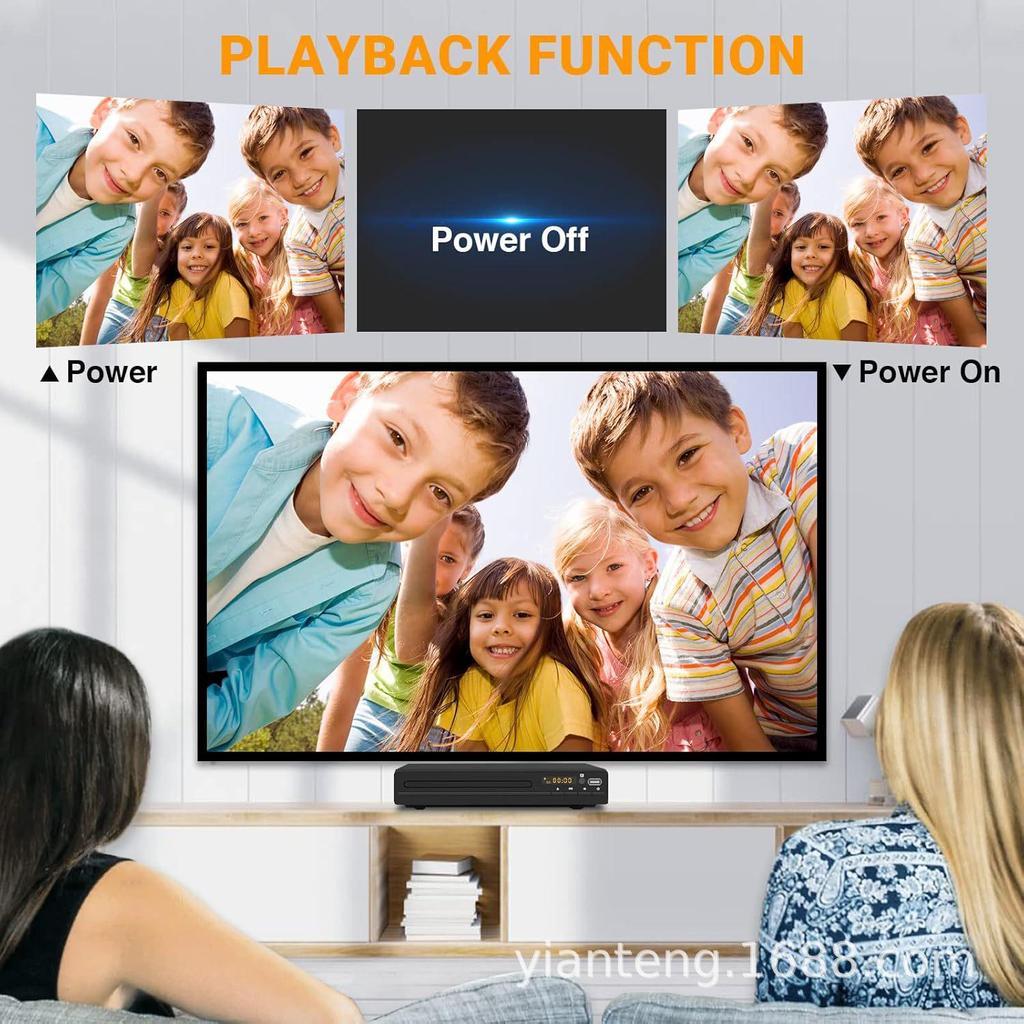 Домашний DVD-плеер 1080P HDMI для детей: Компактный проигрыватель CD и VCD